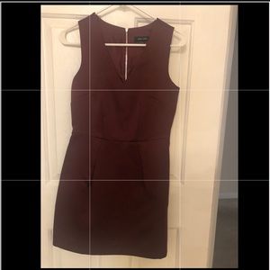 Used only once short MAROON silky Dress